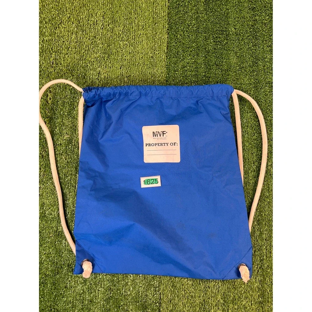 Buffalo Bills Blue Drawstring Cinch Bag MVF NFL Football Graphic Backpack Sack
